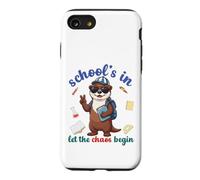 River Otter Back To School Vibes Schools In Let Chaos Begin Case for iPhone SE (2020) / 7/8
