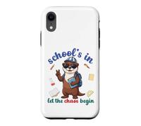 River Otter Back To School Vibes Schools In Let Chaos Begin Case for iPhone XR