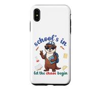 River Otter Back To School Vibes Schools In Let Chaos Begin Case for iPhone XS Max