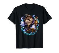 River Otter Spirit Tiny Ghost Ferry Guide Arched Portrait T-Shirt