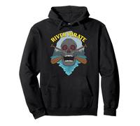 River Pirate Rafting Paddling Canadian Canoeist Funny Kayak Pullover Hoodie