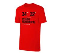 River Plate Junior Stadium Coordinates' T-Shirt in Red | Size: Small River Plate Red S