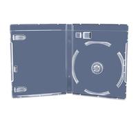 RIVER Premium Clear USB & DVD Case 14 mm - Transparent DVD-Style Media Holder for USB Stick and DVD Disc, Protective Storage, Slim Media Case for Office, Home & Promotional Use (1)