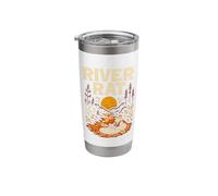River Rat Float Trip Fun Womens Summer Stainless Steel Insulated Tumbler