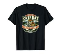 River Rat Outfitters Canoe Camp Fish Adventure Value Graphic T-Shirt