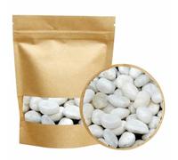 River Rocks Decorative Ornamental White Pebbles Stones Large Natural Decorative Polished River Rocks Aquarium Gravel Premium Orn-800g