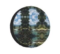 River Scenery Printed Tire And Wheel Protector, Universal Wheelhouse Suitable For Many Vehicles