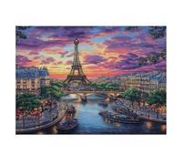 River Sunset Architecture Jigsaw Puzzle, 1000 Pcs For Adults