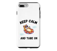 River Tubing cat - Keep calm and tube on RiverTubing Case for iPhone 7 Plus/8 Plus
