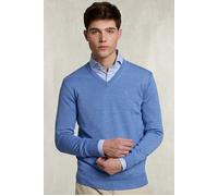River Woods Basic Merino V-neck Pullover Light Glory Mix Blue size 3XL | Sweaters Outlet | Men | Blue 3XL