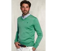 River Woods Basic Merino V-neck Pullover Margarita Mix Green size S | Sweaters Outlet | Men | Green S