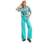 River Woods Blue Linen-cotton Pants size 36 | Wide Pants Outlet | Women | White 36