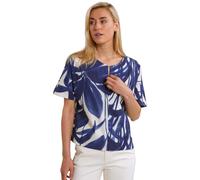 River Woods Blue/white Fantasy V-neck Blouse size 36 | Blouses Outlet | Women 36