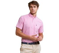 River Woods Custom Fit Checked Performance Stretch Shirt Short Sleeves P size S | Casual Shirts Outlet | Men S