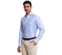 River Woods Custom Fit Checked Shirt Blue/white size 4XL | Formal Shirts Outlet | Men | Blue 4XL