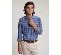 River Woods Custom Fit Checked Shirt Blue/white size S | Casual Shirts Outlet | Men | Blue S