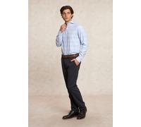 River Woods Custom Fit Checked Shirt Blue/white size XL | Casual Shirts Outlet | Men | Blue XL