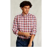 River Woods Custom Fit Checked Shirt Linen-cotton Multi Red size 3XL | Casual Shirts Outlet | Men | White 3XL