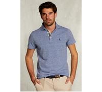 River Woods Custom Fit Cotton Polo Anon Blue Mix Blue size S | Poloshirts Outlet | Men | Blue S