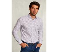 River Woods Custom Fit Dotted Shirt Blue/red White size 3XL | Casual Shirts Outlet | Men | Blue 3XL