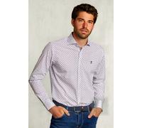 River Woods Custom Fit Dotted Shirt Blue/red White size S | Casual Shirts Outlet | Men | Blue S