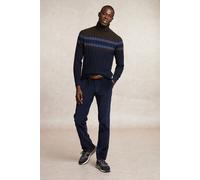 River Woods Custom Fit Ribbed Wool-cashmere Roll Neck Sweater Navy/ganac size S | Turtlenecks Outlet | Men | Blue S