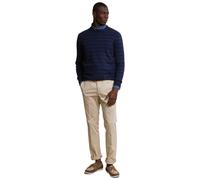 River Woods Custom Fit Striped Cotton Crew Neck Sweater Navy Mix size M | Sweaters Outlet | Men | Blue M