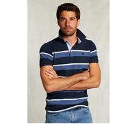 River Woods Custom Fit Striped Polo Indian Ocean Mix Blue size S | Poloshirts Outlet | Men | Blue S