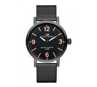 River Woods Delaware Mens Black Watch RW420035 Stainless Steel - One Size