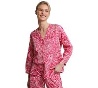 River Woods Fuchsia/white Buttoned Fantasy V-neck Blouse size 34 | Blouses Outlet | Women 34