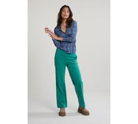 River Woods Green Straight Velours Pants size 44 | Straight Pants Outlet | Women 44