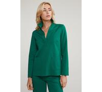 River Woods Green V-neck Blouse Applied Pockets size 40 | Blouses Outlet | Women 40