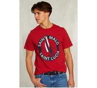 River Woods Normal Fit Basic T-shirt Bloody Mary Red size M | Print T-Shirts Outlet | Men | Red M