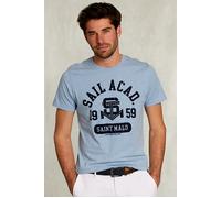 River Woods Normal Fit Basic T-shirt Dark Victoria Mix Blue size S | Print T-Shirts Outlet | Men | Blue S