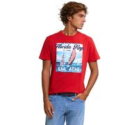 River Woods Normal Fit Basic T-shirt Short Sleeves Harvard Red size M | Print T-Shirts Outlet | Men | Red M