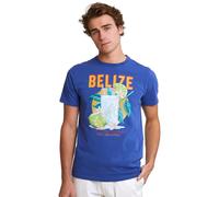River Woods Normal Fit Basic T-shirt Short Sleeves Yale Blue size XXL | Print T-Shirts Outlet | Men | Blue XXL