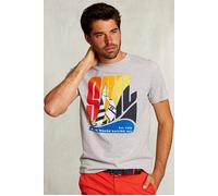 River Woods Normal Fit Dark Grey T-shirt size XXL | Print T-Shirts Outlet | Men | Gray XXL