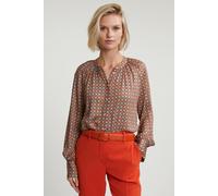 River Woods Orange/green Fantasy Blouse With Buttons size 40 | Blouses Outlet | Women | White 40