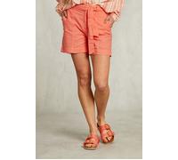 River Woods Orange Shorts With Belt size 38 | Shorts Outlet | Women | White