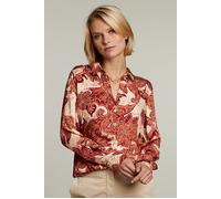 River Woods Red Beige Blouse size 34 | Button-Down Shirts Outlet | Women | Brown 34