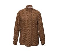 River Woods Ruffle Collar Ls Shirt Brown size 34 | Blouses Outlet | Women | Brown 34