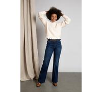 River Woods Short Pullover With Scalloped Hems In White size XXL | Knitted Sweaters Outlet | Women | White XXL