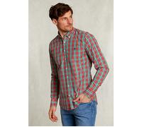 River Woods Slim Fit Checked Shirt Green/red Red size L | Casual Shirts Outlet | Men | Green L