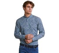 River Woods Slim Fit Floral Shirt Green/blue size M | Casual Shirts Outlet | Men | Green M