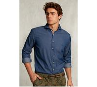 River Woods Slim Fit Jeans Shirt Dark Bleach Denim size S | Casual Shirts Outlet | Men | Blue S