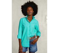 River Woods Turquoise Uni Centered Blouse Green size 42 | Button-Down Shirts Outlet | Women | Green 42
