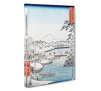 Riverbank at Sukiya in Edo by Utagawa Hiroshige Painting Canvas Print | Gallery Wrapped 30mm Frame Wall Art | 30x20 inches | Ready to Hang | Asian Still Life Picture | Living Room Lounge Office