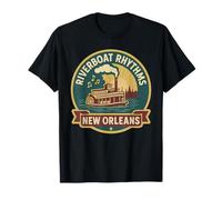 Riverboat Rhythms Shirt New Orleans Steamboat Jazz Fun T-Shirt