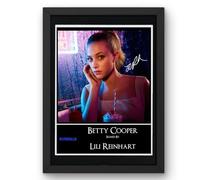 Riverdale-Betty Cooper-Lili Reinhart Signed Autograph Print Poster Black Framed Mounted Wall Art (10x12) Actor Artwork for Home & Office Decor Gift