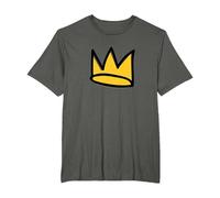 Riverdale Jughead Crown T-Shirt, Men's Big and Tall, Asphalt Grey, 6X Tall